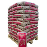 Holzpellets aus 100% Nadelholz Fire flies - 990 kg Palette ✓ ENplus A1 zertifziert ✓ Heizwert ≥ 4,6 KWh/kg ✓ Aschegehalt ≤ 0,5 % ✓ Durchmesser: 6 mm ✓.