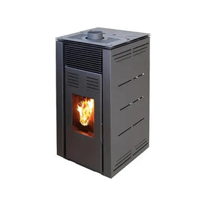 Pelletofen JOIMA Natur Style 8 kW Schwarz Ohne Stromanschluss