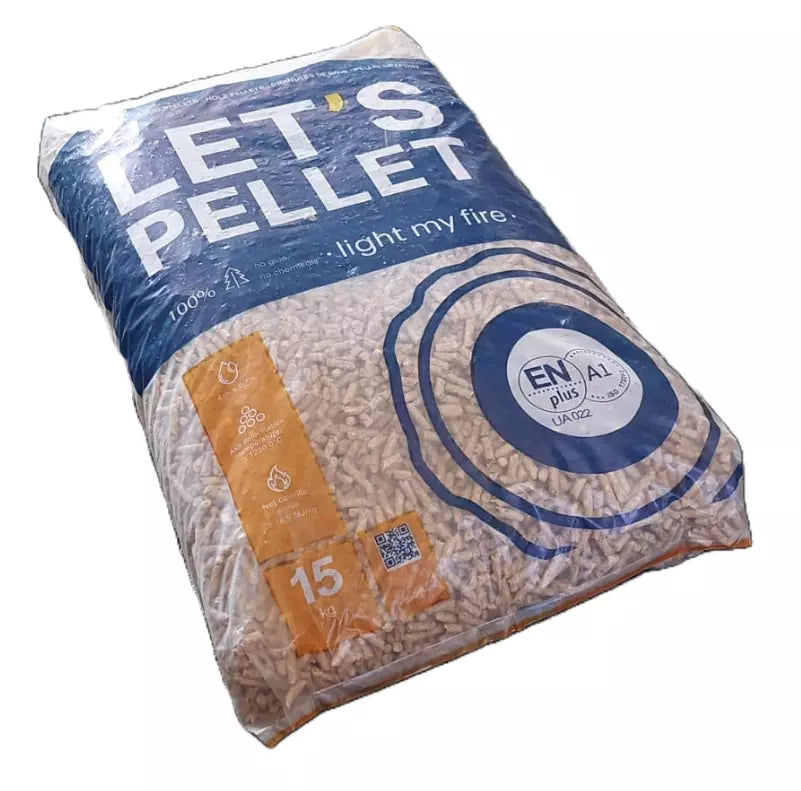 Holzpellets Palette 975 kg 65 Sack x 15 kg Sackware Heizpellets Pellet DIN EN+